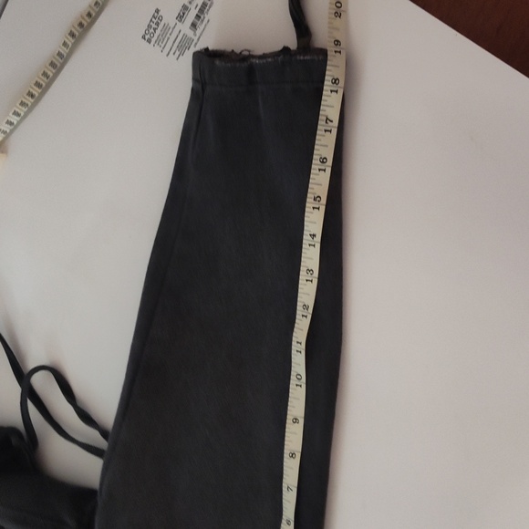 12th tribe faded black Moto jean jacket size small distressed - Picture 7 of 8